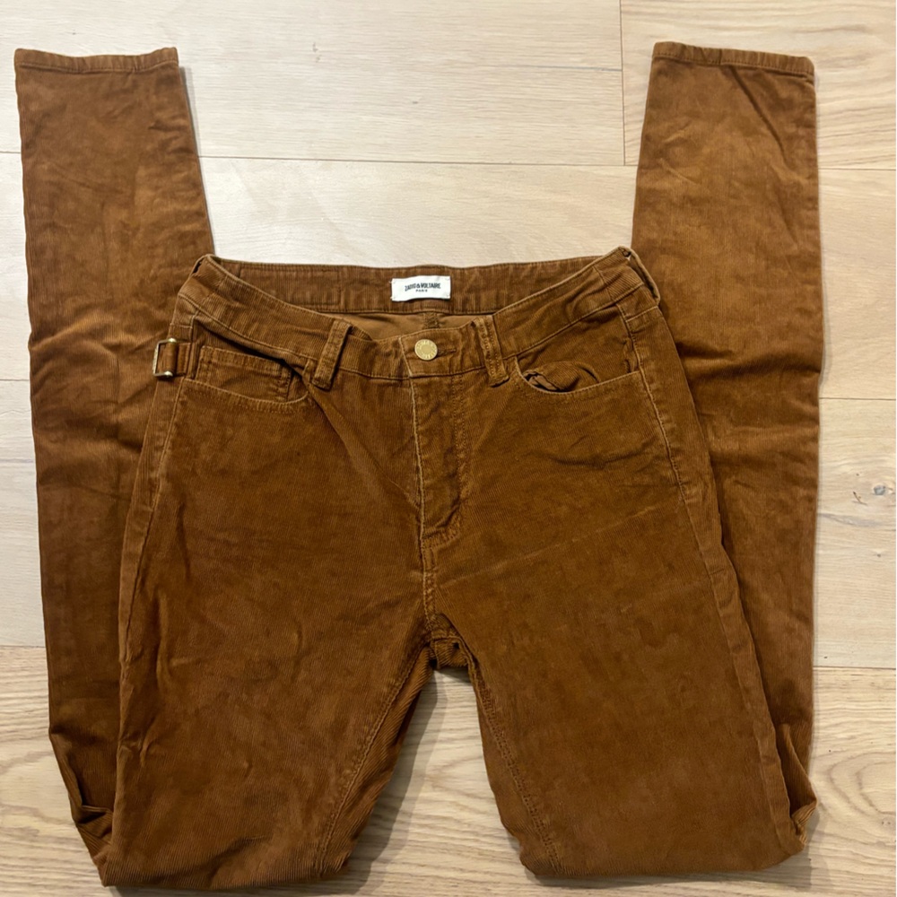 Zadig & Voltaire Tan Corduroy Trousers